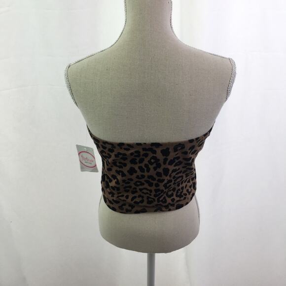 Flirtitude Active Crop Top Chocolate Leopard M - Picture 7 of 14